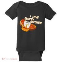 I Love Sloppy Seconds Breakfast Meme Baby Bodysuit thumb 0