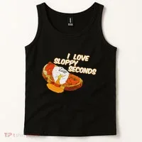 I Love Sloppy Seconds Breakfast Meme Tank Top thumb 2