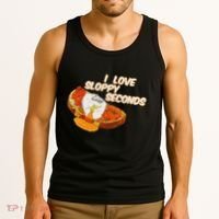 I Love Sloppy Seconds Breakfast Meme Tank Top thumb 3