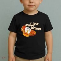 I Love Sloppy Seconds Breakfast Meme Toddler T-Shirt thumb 2