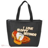 I Love Sloppy Seconds Breakfast Meme Tote Bag thumb 0