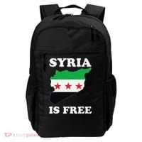 I Love Syria Is Free Syrian Map New Syrian Flag Backpack thumb 0