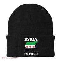 I Love Syria Is Free Syrian Map New Syrian Flag Beanie thumb 0