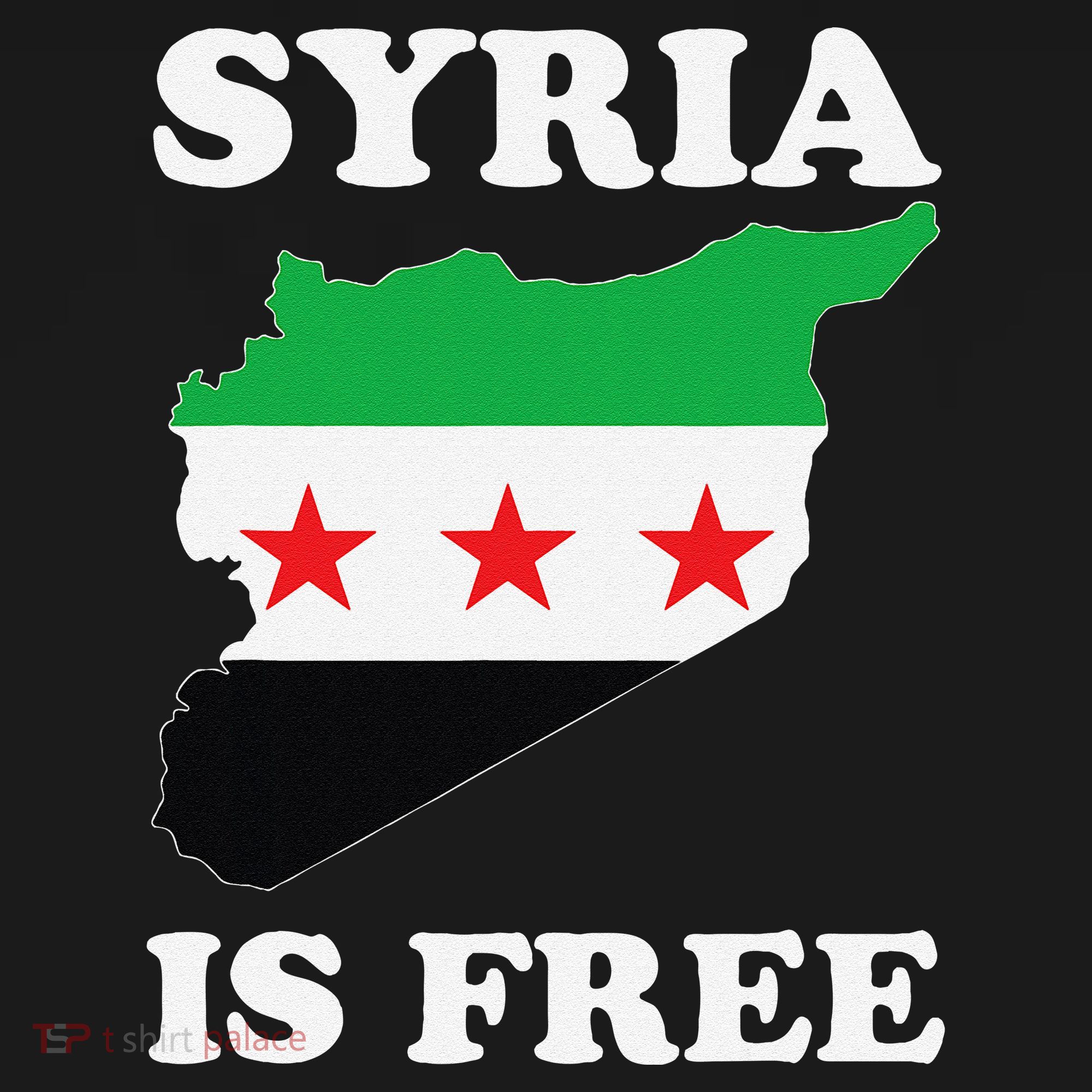 I Love Syria Is Free Syrian Map New Syrian Flag Women's Tank Top