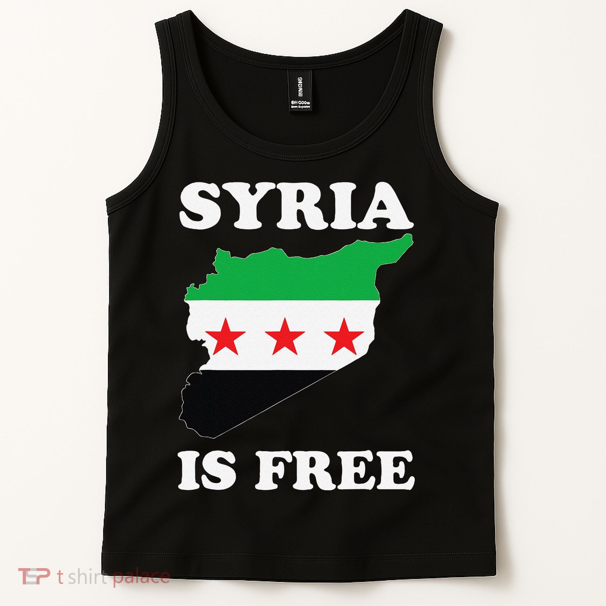 I Love Syria Is Free Syrian Map New Syrian Flag Tank Top