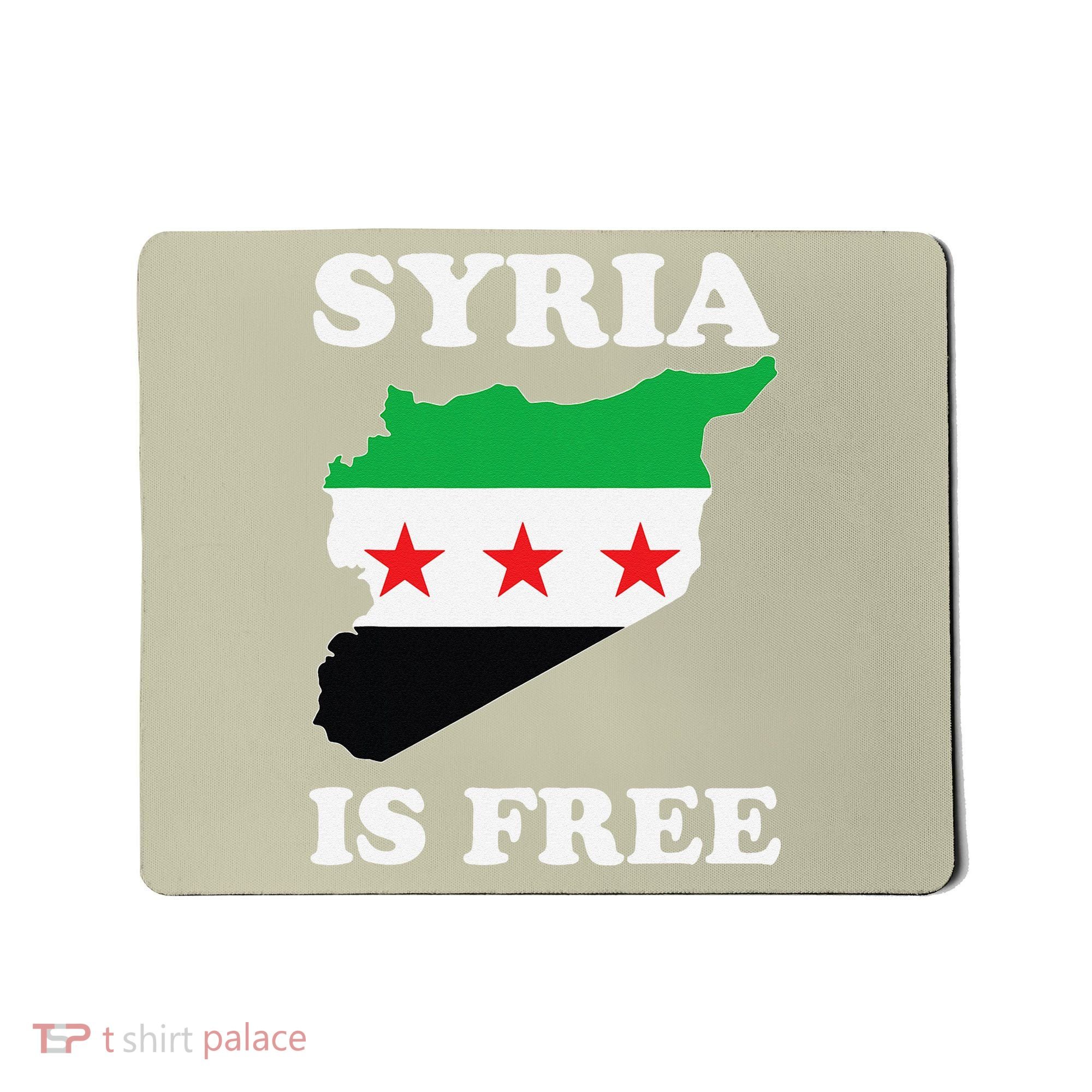 I Love Syria Is Free Syrian Map New Syrian Flag Mousepad