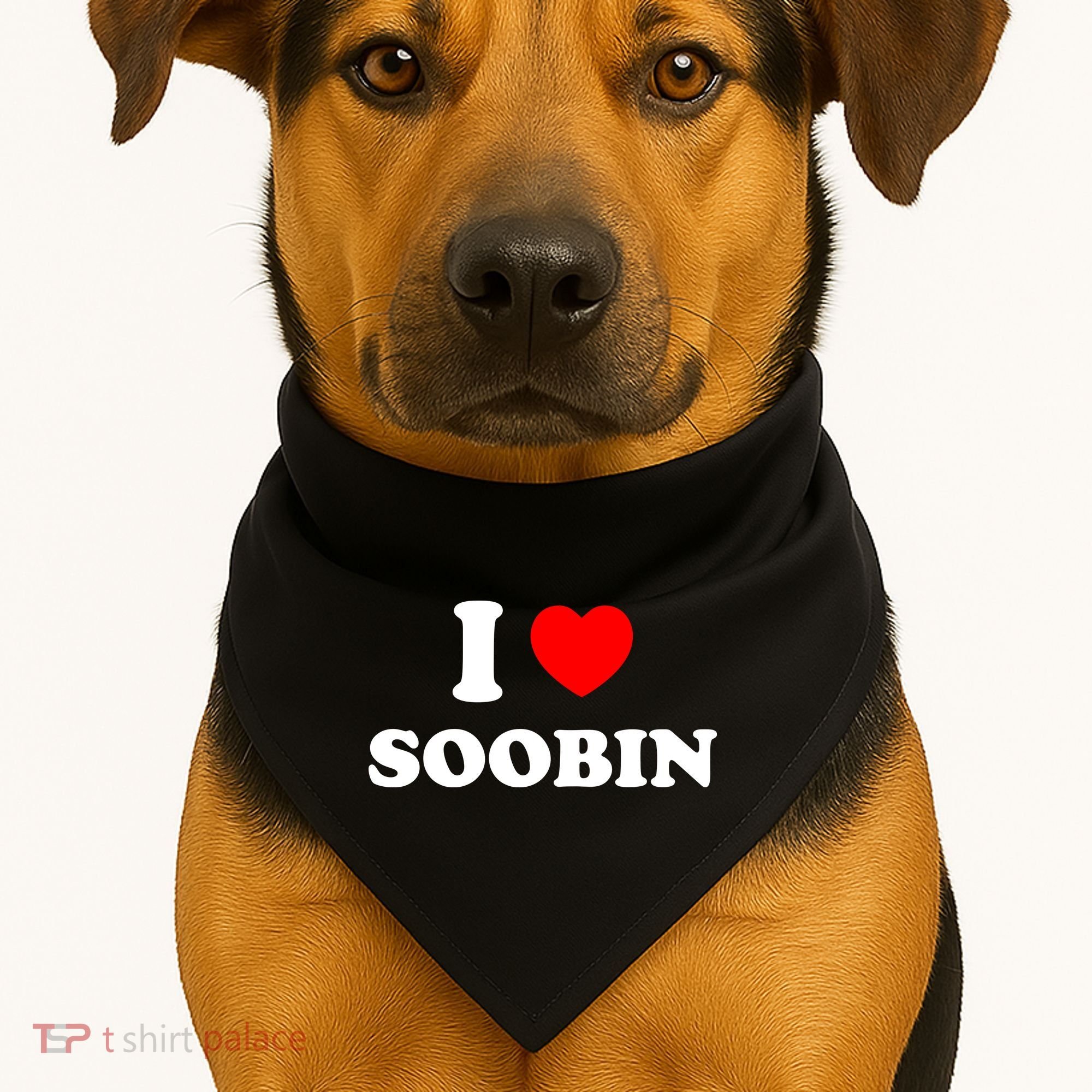 I Love Soobin USA-Made Doggie Bandana