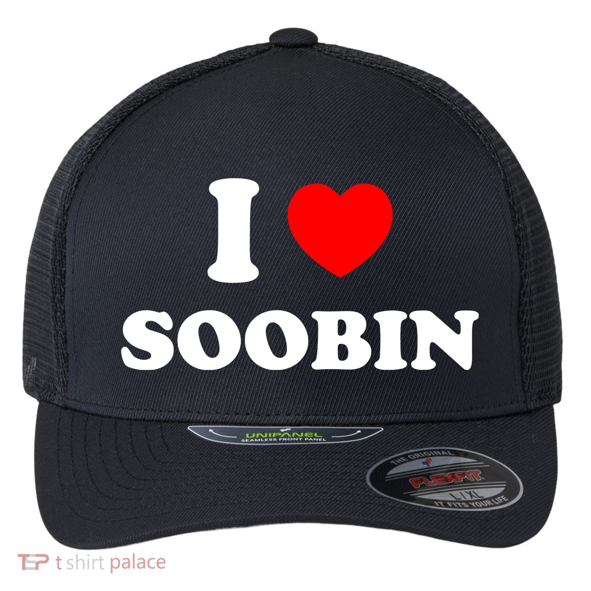 I Love Soobin Flexfit Unipanel Trucker Cap