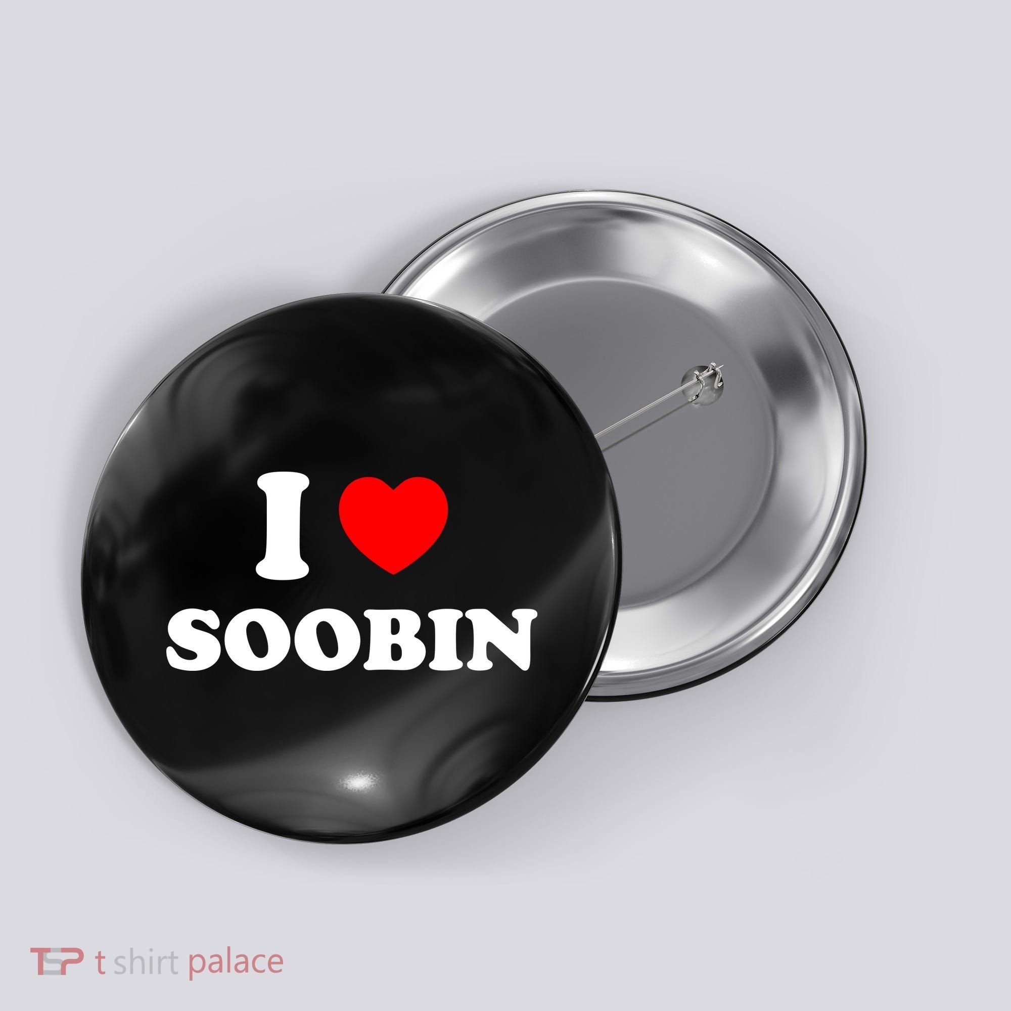 I Love Soobin Button