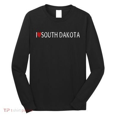 I Love South Dakota Long Sleeve Shirt