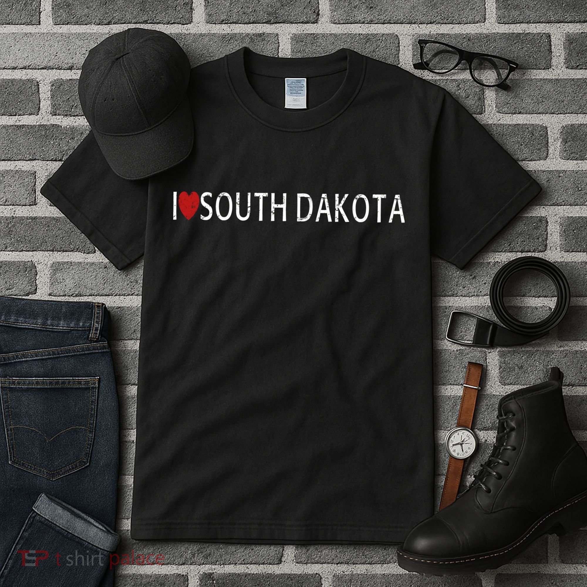 I Love South Dakota Tall T-Shirt