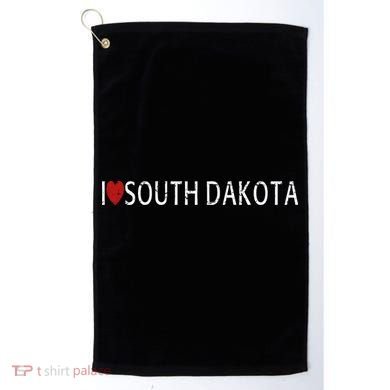 I Love South Dakota Golf Towel