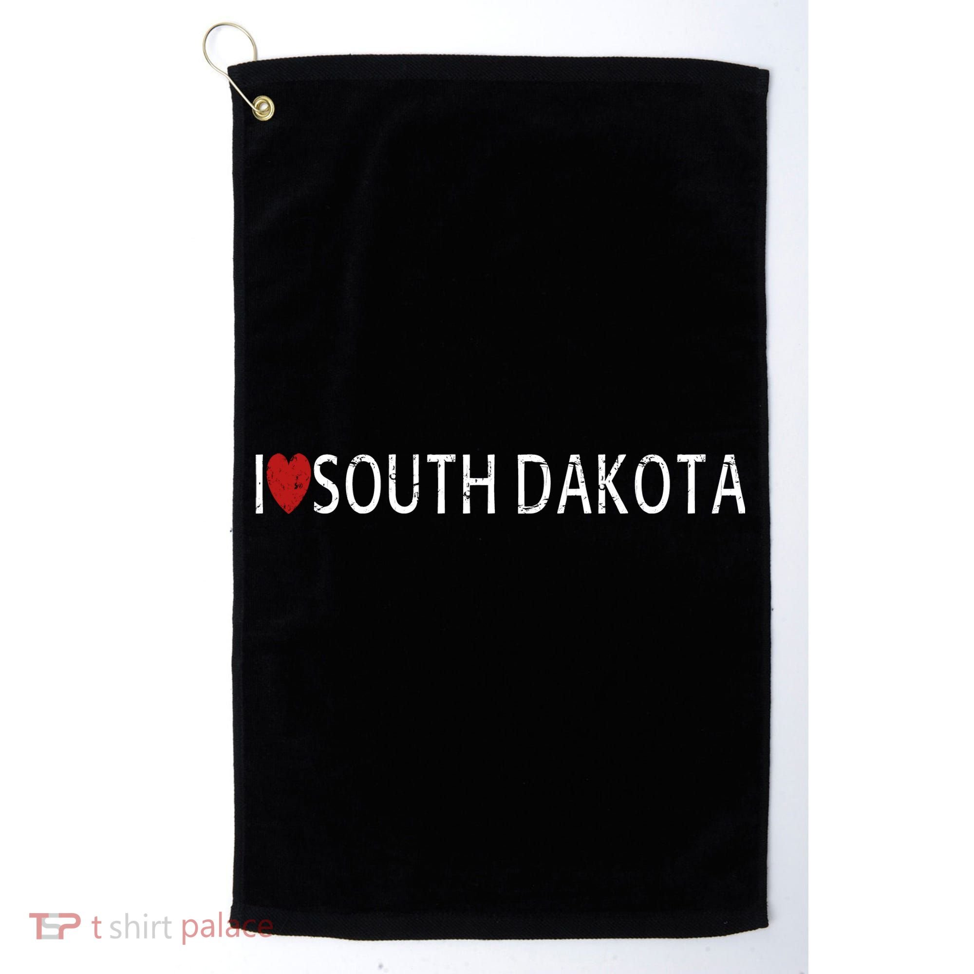 I Love South Dakota Golf Towel