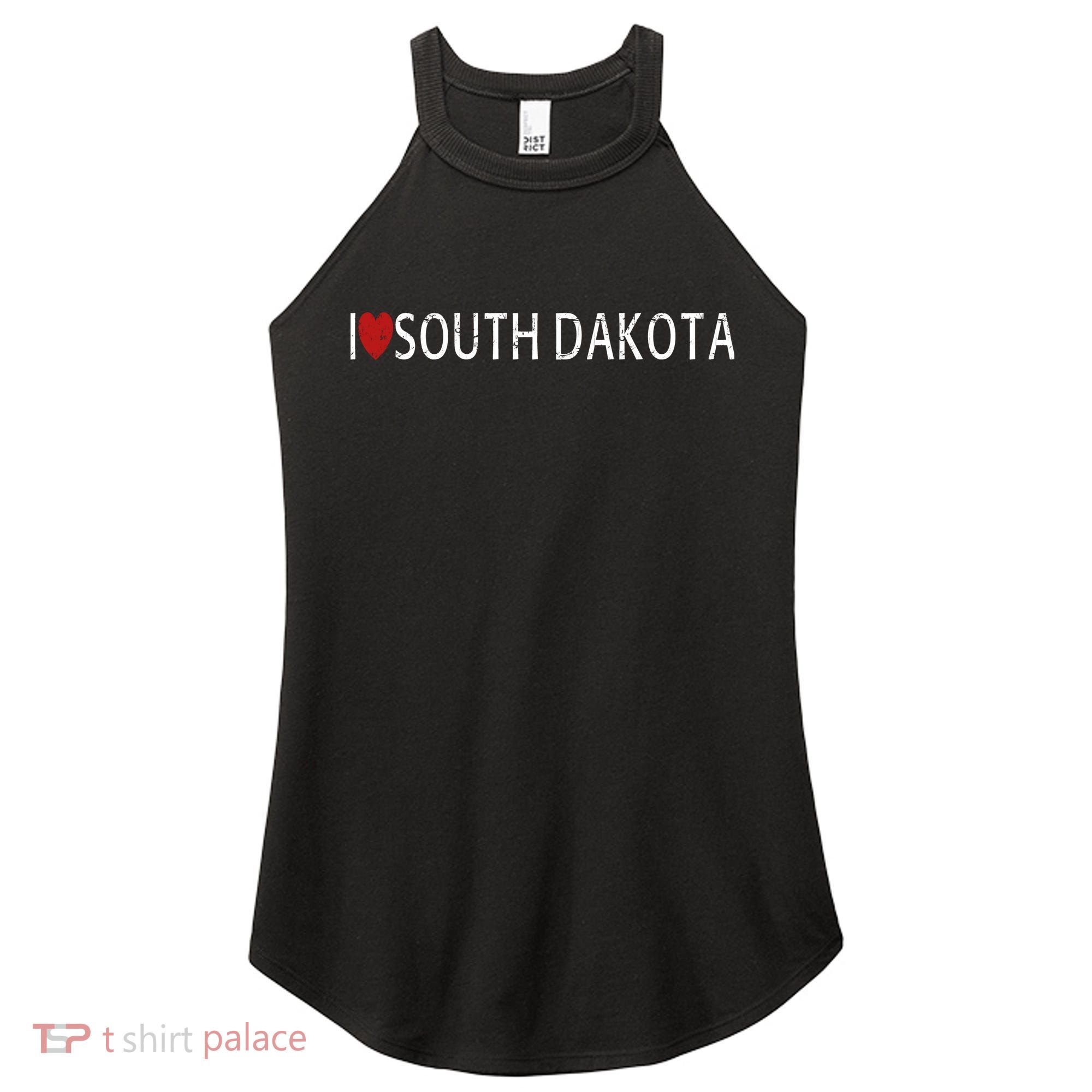 I Love South Dakota Women's Perfect Tri Rocker Tank