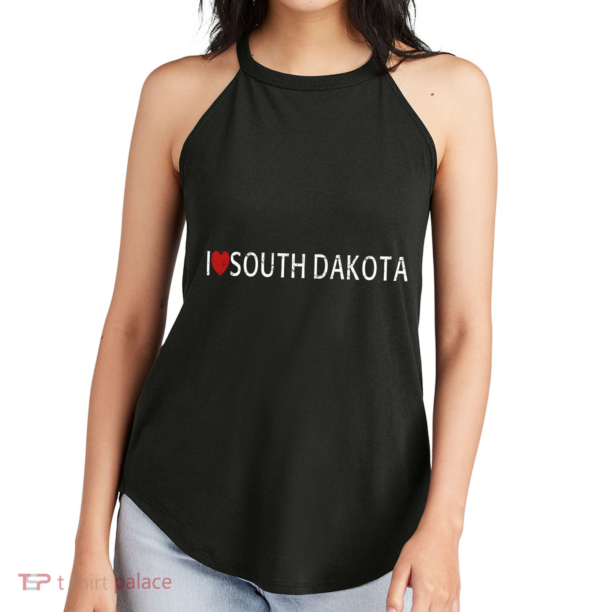 I Love South Dakota Women's Perfect Tri Rocker Tank