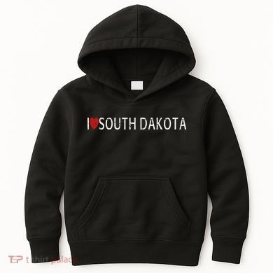 I Love South Dakota Kids Hoodie