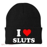 I Love Sluts Beanie thumb 0