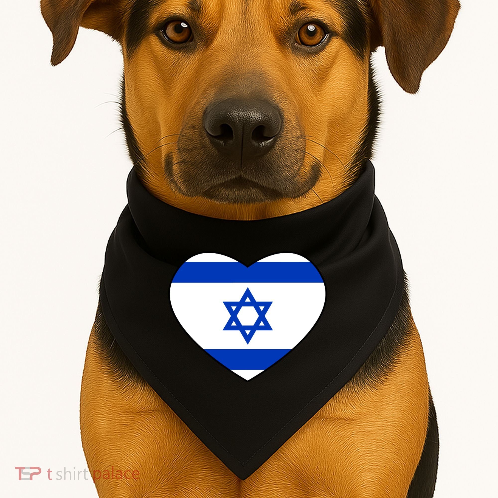 Israel Love Stand With Israel USA-Made Doggie Bandana