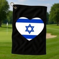 Israel Love Stand With Israel Golf Towel thumb 1