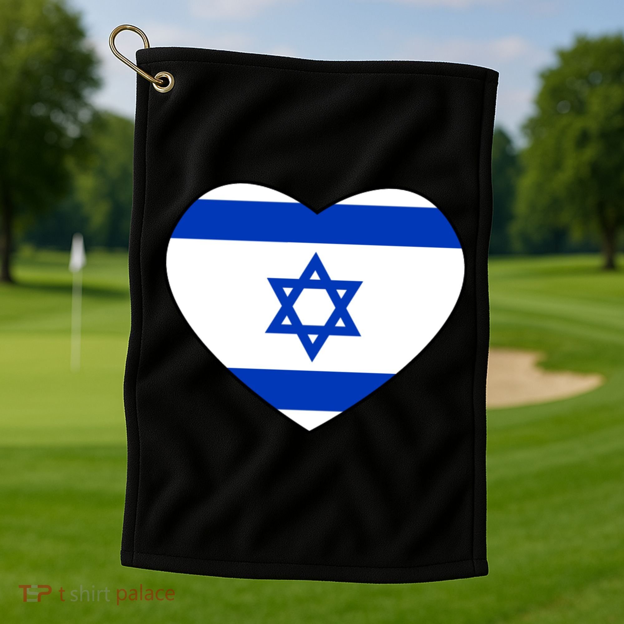 Israel Love Stand With Israel Golf Towel