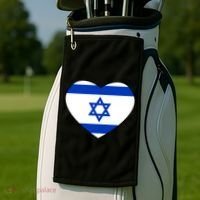 Israel Love Stand With Israel Golf Towel thumb 2