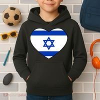 Israel Love Stand With Israel Kids Hoodie thumb 2