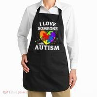 I Love Someone With Autism Love Someone Apron thumb 2