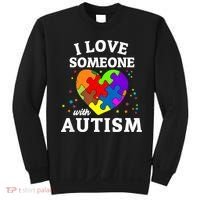 I Love Someone With Autism Love Someone Sweatshirt thumb 0
