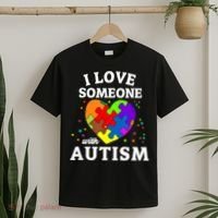 I Love Someone With Autism Love Someone T-Shirt thumb 2
