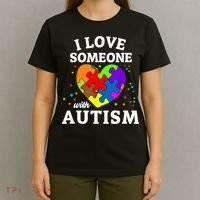 I Love Someone With Autism Love Someone T-Shirt thumb 4