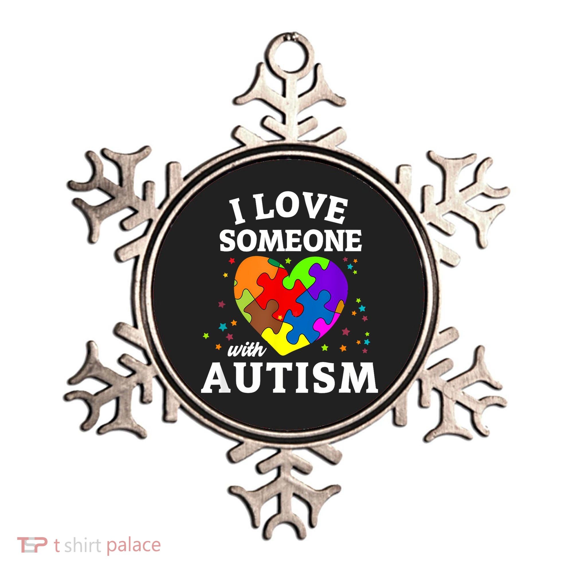 I Love Someone With Autism Love Someone Ornament