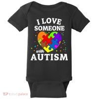 I Love Someone With Autism Love Someone Baby Bodysuit thumb 0