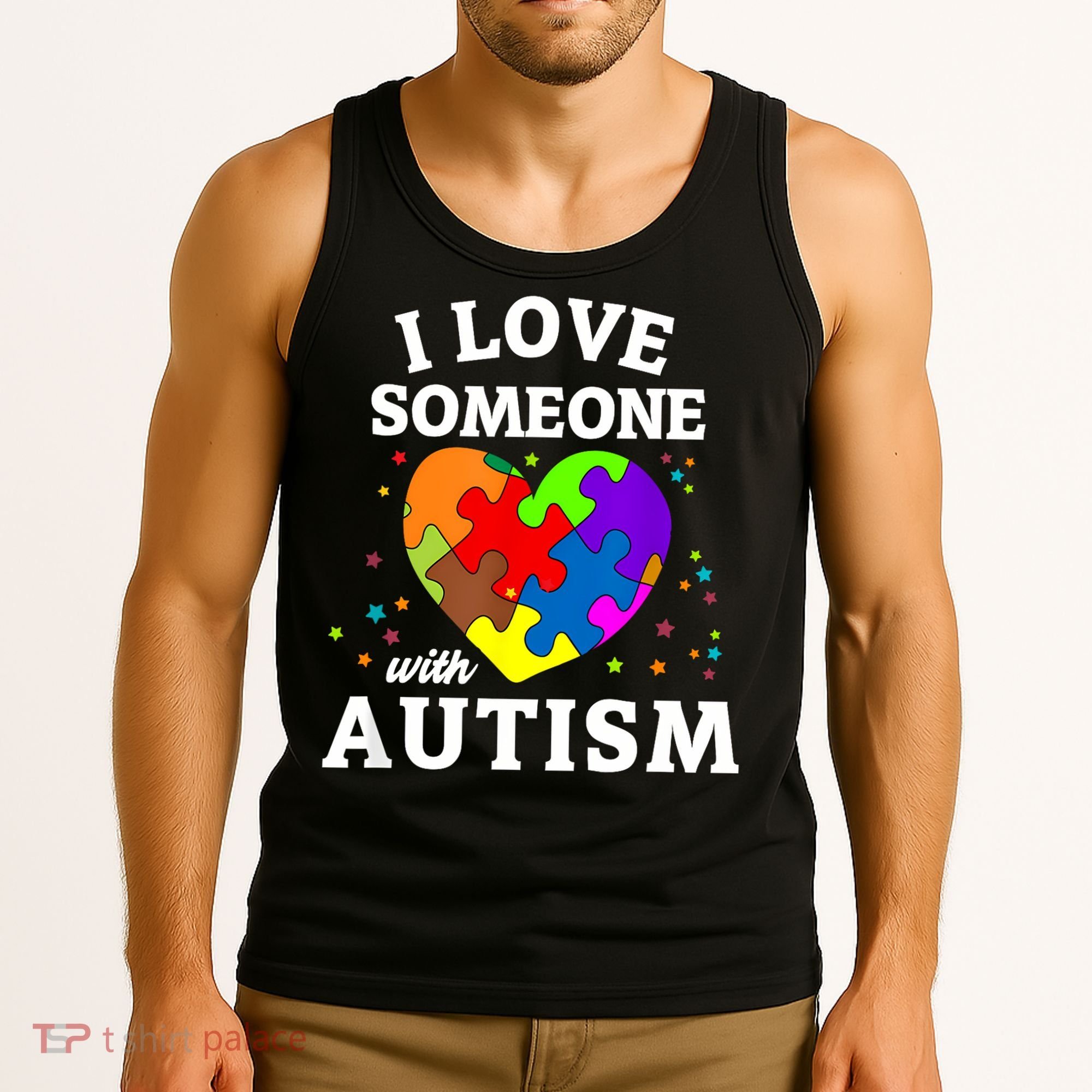 I Love Someone With Autism Love Someone Tank Top