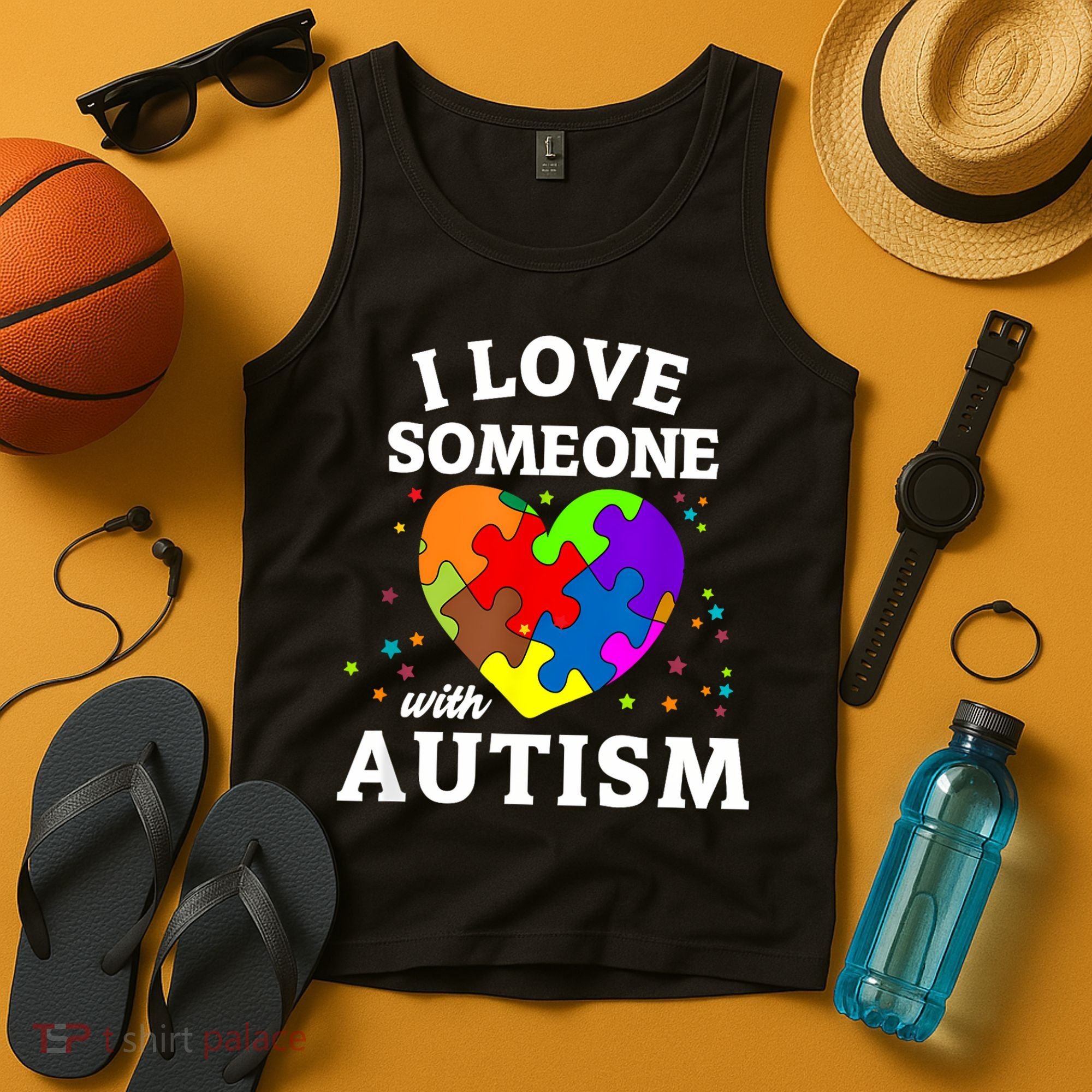 I Love Someone With Autism Love Someone Tank Top