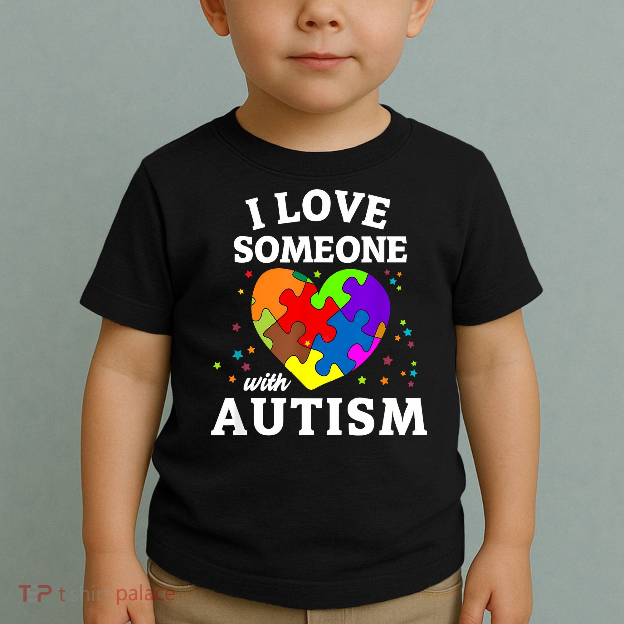 I Love Someone With Autism Love Someone Toddler T-Shirt