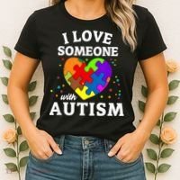 I Love Someone With Autism Love Someone Women's T-Shirt thumb 2