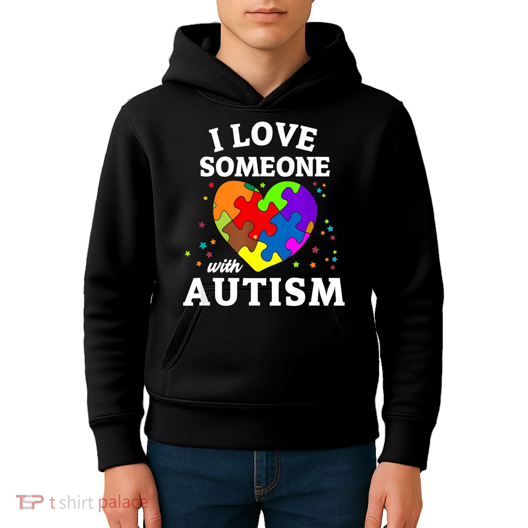 I Love Someone With Autism Love Someone Kids Hoodie