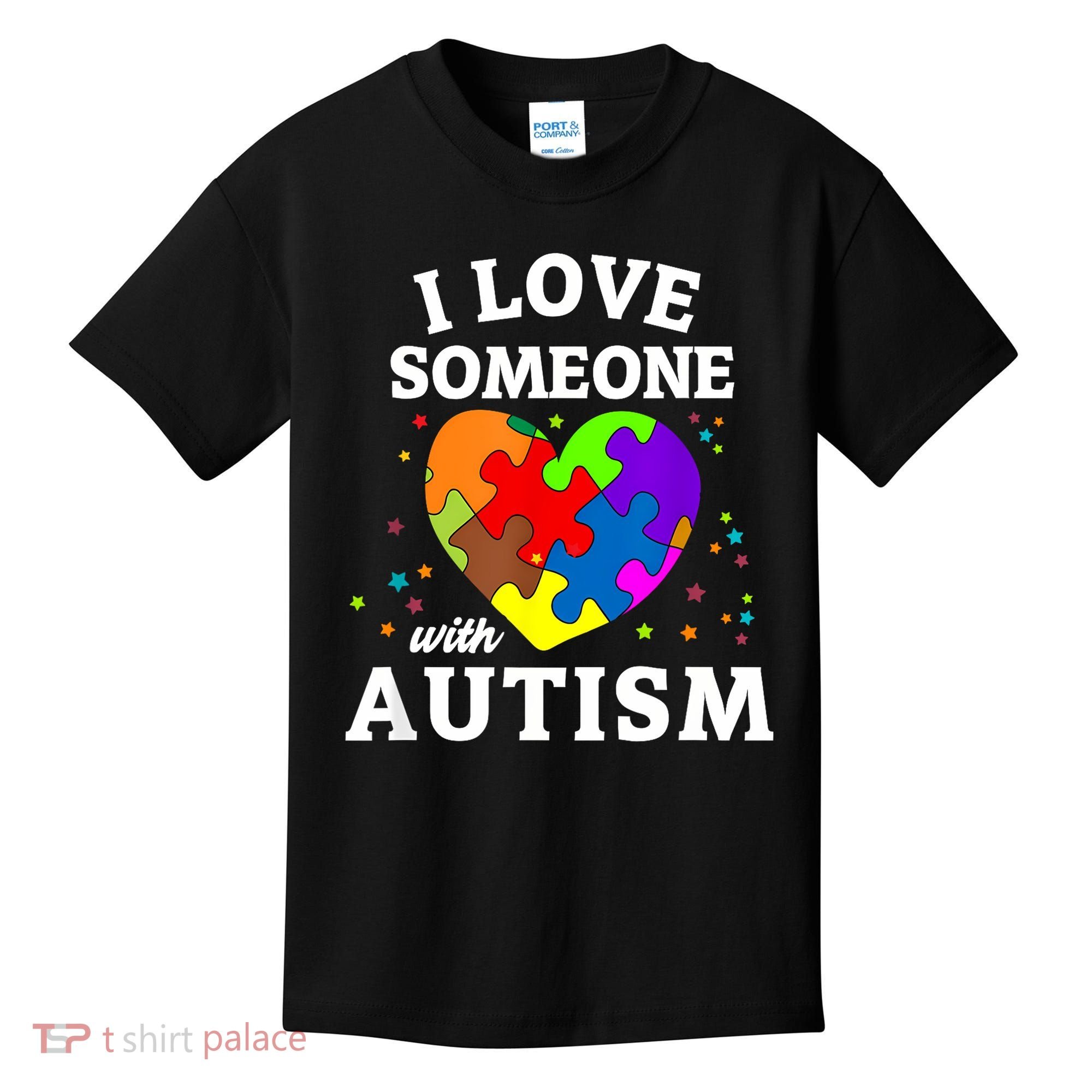 I Love Someone With Autism Love Someone Kids T-Shirt