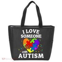I Love Someone With Autism Love Someone Tote Bag thumb 0