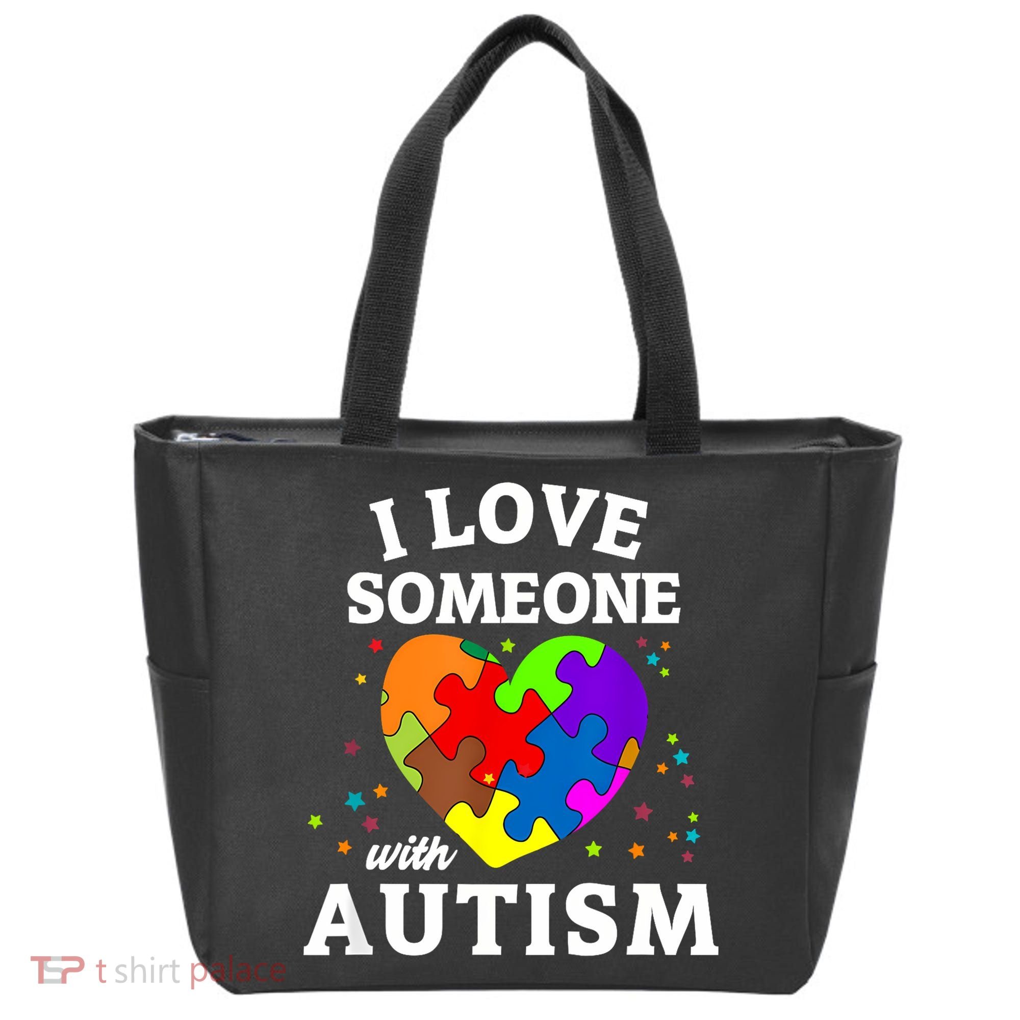 I Love Someone With Autism Love Someone Tote Bag