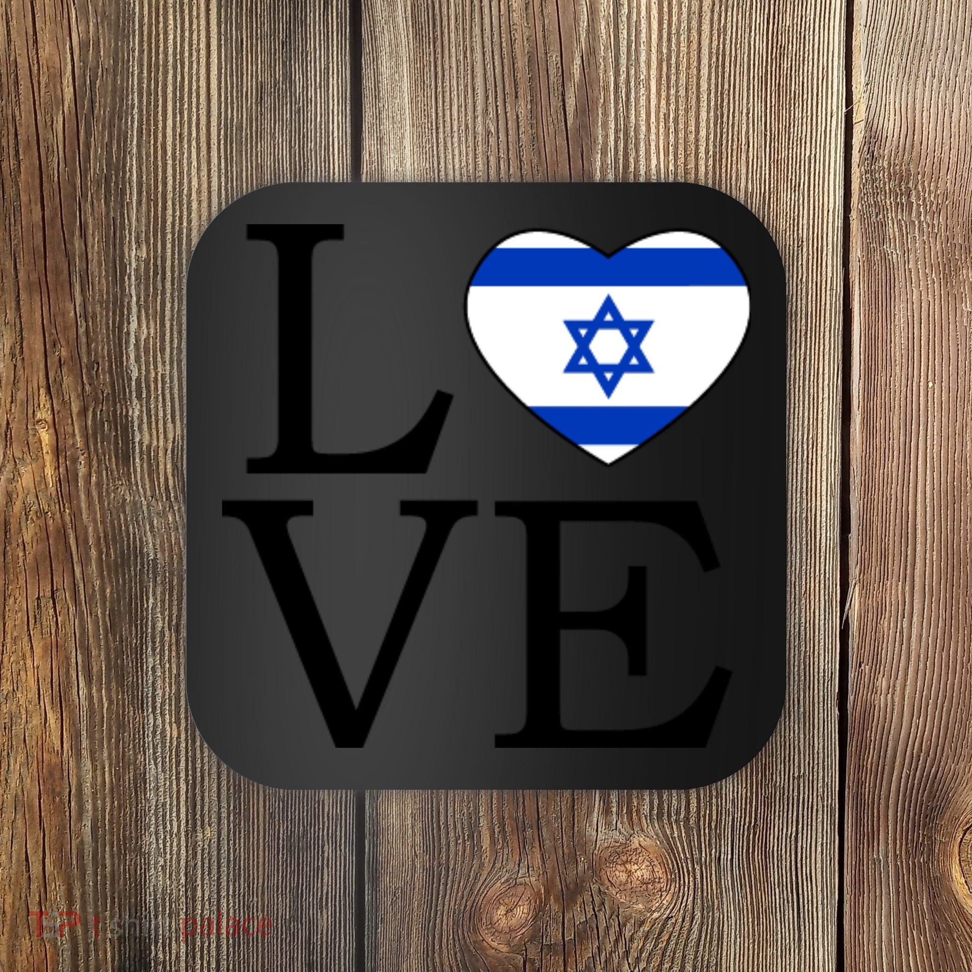 Israel Love Stand With Israel Coaster