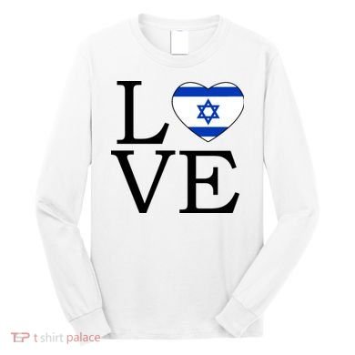 Israel Love Stand With Israel Long Sleeve Shirt