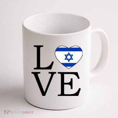 Israel Love Stand With Israel Coffee Mug back