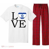 Israel Love Stand With Israel Pajama Set thumb 0