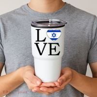 Israel Love Stand With Israel Tumbler thumb 2