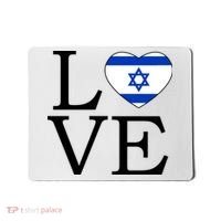Israel Love Stand With Israel Mousepad thumb 0