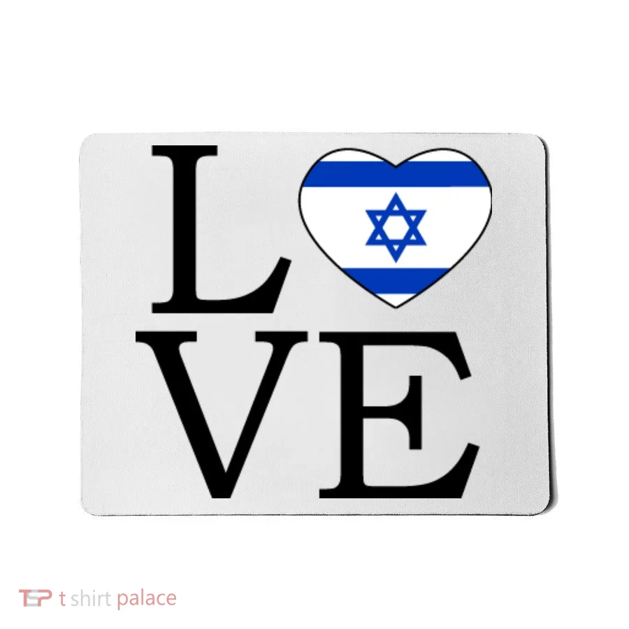 Israel Love Stand With Israel Mousepad