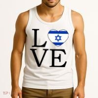Israel Love Stand With Israel Tank Top thumb 3
