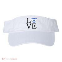 Israel Love Stand With Israel Visor thumb 0