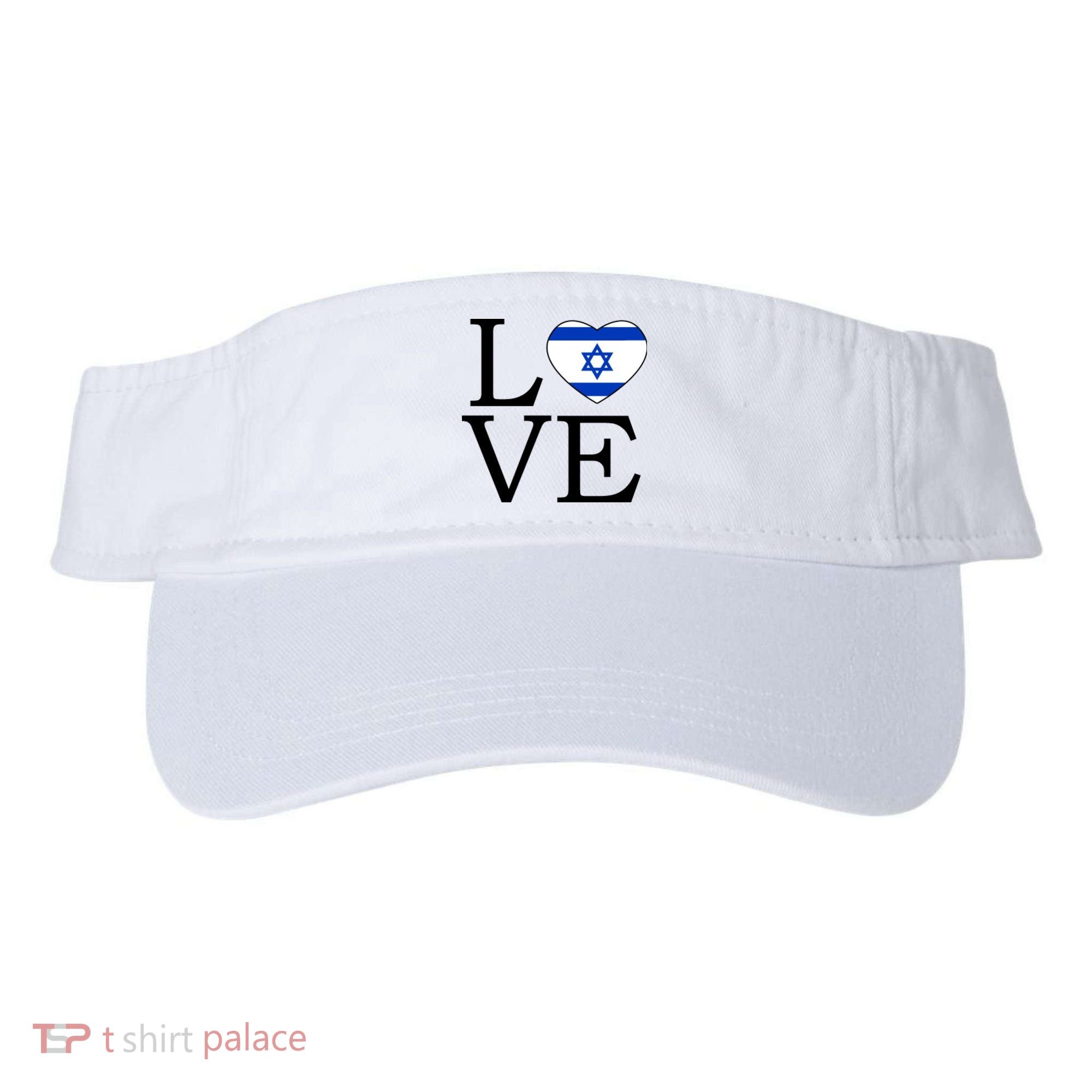 Israel Love Stand With Israel Visor